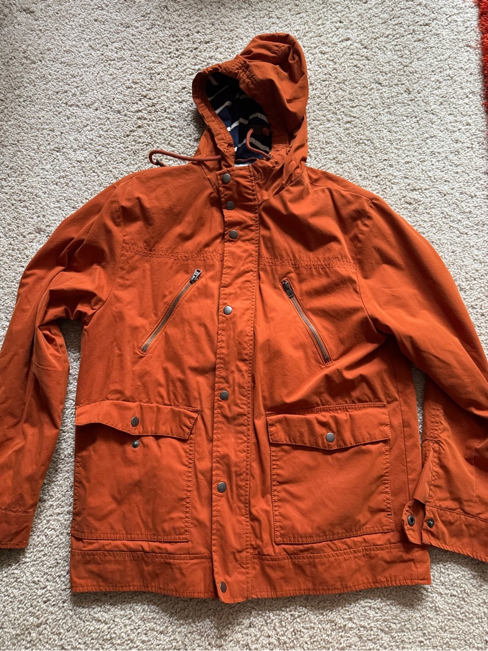 Merona Hooded Jacket in Burnt Orange